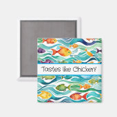 チキンのような味！キッチンおもしろいマグネット マグネット (正面/裏面)