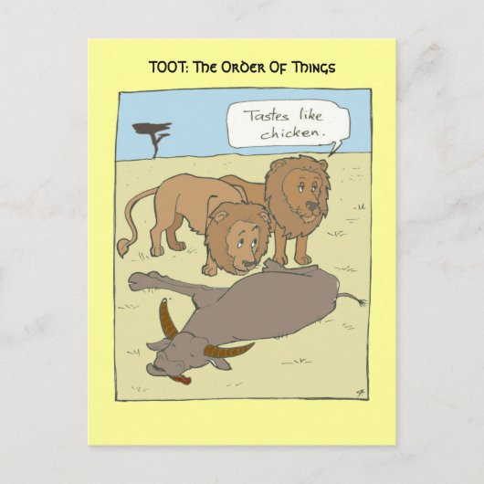 チキンのような味 ポストカード (正面)