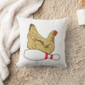 チキンのボーリングとボーリングピン クッション (ブランケット)