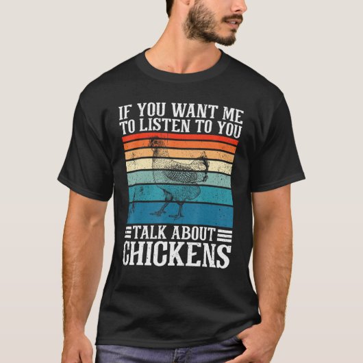 チキンもしの話聞をして欲しい Tシャツ (正面)