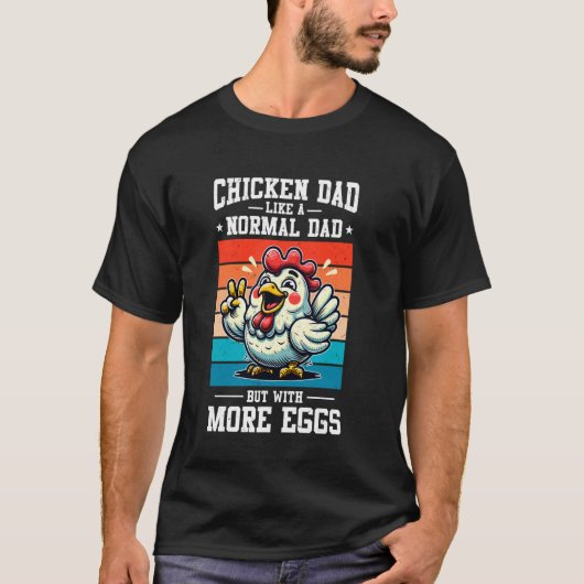 チキンアクセサリーチキン物鶏肉農家R Tシャツ (正面)