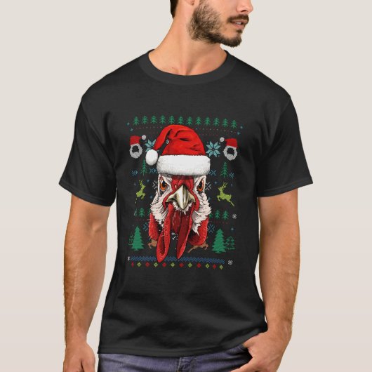 チキンアグレッシブサンタ Tシャツ (正面)