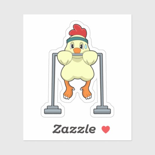 チキンアットフィットネスプルアップ シール (シート)