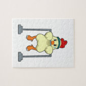 チキンアットフィットネスプルアップ ジグソーパズル (横)