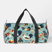 チキンアンドルースターデザイン ダッフルバッグ (裏面)