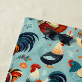 チキンアンドルースターデザイン ビーチタオル (インサイチュ)