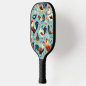 チキンアンドルースターデザイン ピックルボールラケット (左)