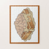 チキンアンドワフルズペンシルバニアオランダアミッシュフード ジグソーパズル (縦)