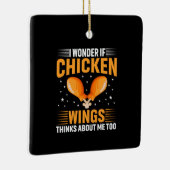 チキンアートチキンウィング セラミックオーナメント (右)