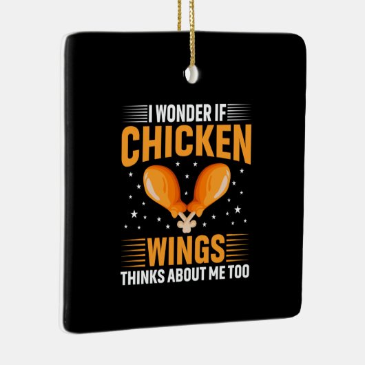 チキンアートチキンウィング セラミックオーナメント (右)