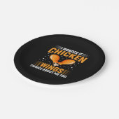 チキンアートチキンウィング ペーパープレート (アングル)