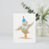 チキンアートパーティーハット感じラブリーズホリーダンス ポストカード (スタンド正面)