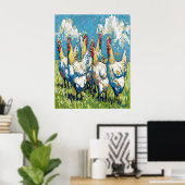 チキンアートポスター ポスター (ホームオフィス)