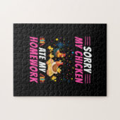 チキンアート私のチ食べキンの宿題 ジグソーパズル (横)