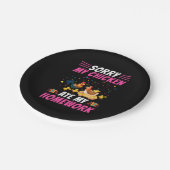 チキンアート私のチ食べキンの宿題 ペーパープレート (アングル)