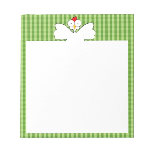 チキンイラストレーション ノートパッド (正面)