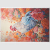 チキンインフラワーズ1デコペ紙 薄葉紙 (正面)