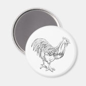 チキンインペン&インク マグネット (正面/裏面)