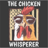 チキンウィスパーラチキン農家おもしろい農家 シール (正面)