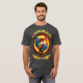 チキンウィスパーラブチキン農家農業 Tシャツ (正面フル)