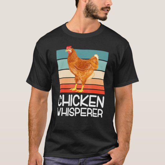 チキンウィスパーラー家禽農家チキン Tシャツ (正面)