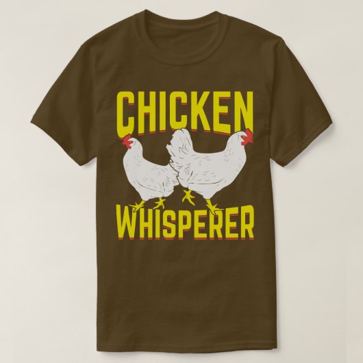 チキンウィスパー農業農家ギフト Tシャツ (デザイン正面)