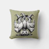 チキンウィッチハローウィンヴィンテージ魔女 クッション (正面)