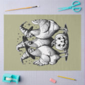 チキンウィッチハローウィンヴィンテージ魔女 薄葉紙 (クラフト)