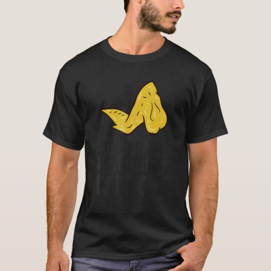 チキンウィングでパワード Tシャツ (正面)