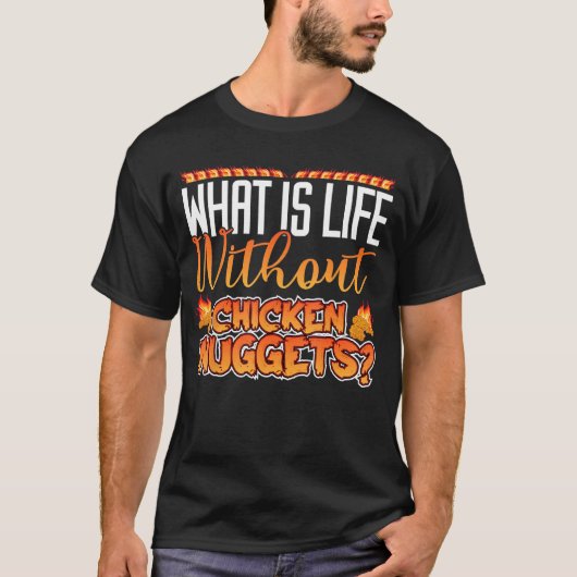 チキンウィングのない人生って何?面白い引用 Tシャツ (正面)