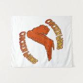 チキンウィングウォールタペストリー タペストリー (正面(横))