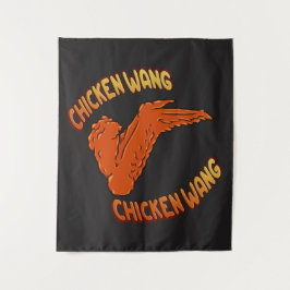 チキンウィングウォールタペストリー タペストリー