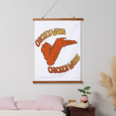 チキンウィングウッドトップウォールタペストリー 吊り下げ型タペストリー (寝室)