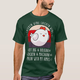 チキンウィングチキンウィングホットドッグボローニャウイルス Tシャツ