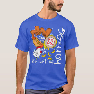 チキンウィングチキンウィングホットドッグボローニャウイルスS Tシャツ