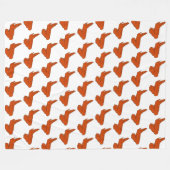 チキンウィングフリースブランケット、すべてのサイズ フリースブランケット (正面(横))