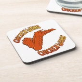 チキンウィング懸命プラスチックコースター コースター (左側)