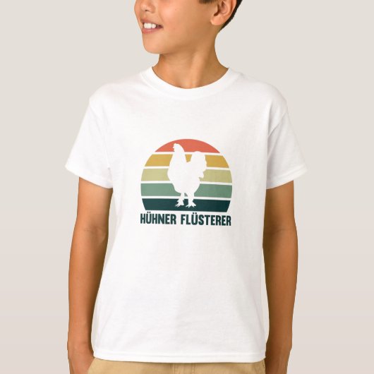 チキンウイスパーおもしろい農家農家チキン Tシャツ (正面)