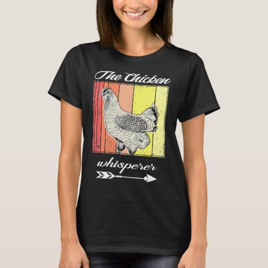 チキンウイスパー動揺してラー Tシャツ (正面)