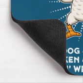 チキンウイングチキンウイングシャツソングリリックホットドッグ マウスパッド (コーナー)