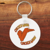 チキンウイングボタンキーチェーン キーホルダー (正面)