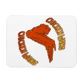 チキンウイング可撓性写真磁石 マグネット (横)