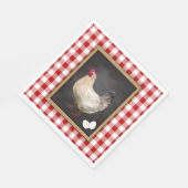 チキンエッグズキュートカントリースタイル スタンダードランチョンナプキン (角)