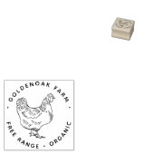 チキンエッグパーソナライズされたシンプルハンドスケッチファーム ラバースタンプ (押印)