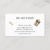 チキンエッグファームの水彩 名刺 (裏面)