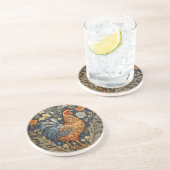 チキンエレガントウィリアムモリスインスパイアフローラ コースター (側面)