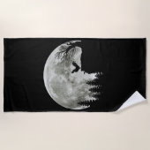 チキンオンマウンテンハロウィンチキン愛好家 ビーチタオル (正面)