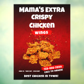 チキンカスタマイズウイングレストランラージフロント ウィンドウサイン (シート3)