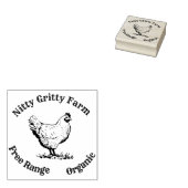 チキンカスタマイズ卵スタンプスモールビジネススタンプ ラバースタンプ (押印)