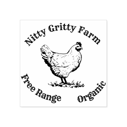 チキンカスタマイズ卵スタンプスモールビジネススタンプ ラバースタンプ (インプリント)